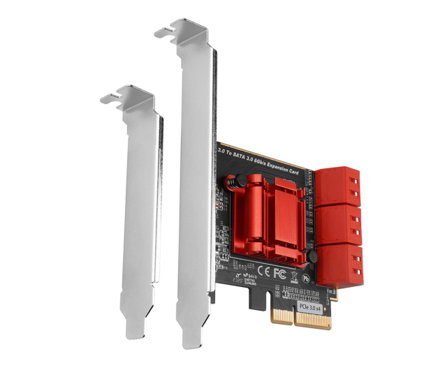 AXAGON Kontroler PCIe 6x wewnętrzny port SATA 6G - 1212045 - zdjęcie